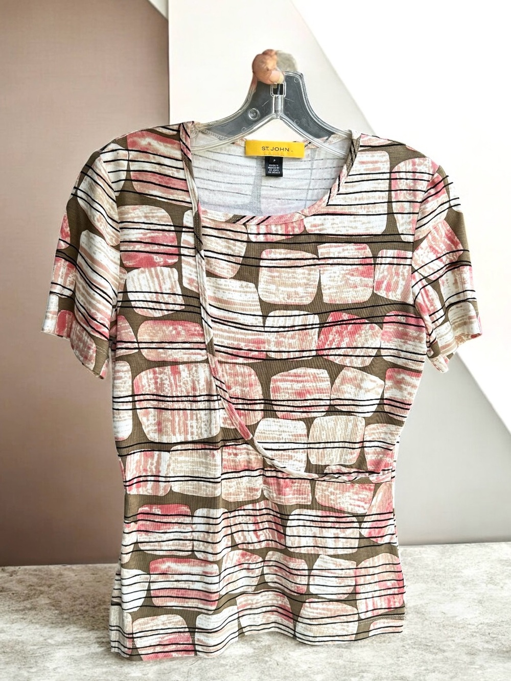 🆕 ST. John Multicolored Top Short Sleeve